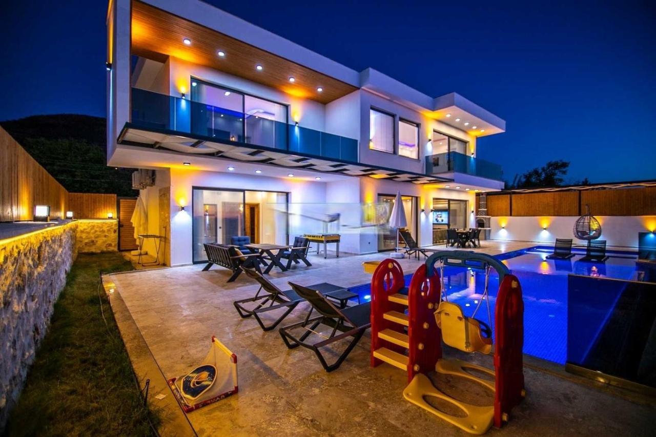 Villa Lycian-Kalkan 3 Bedroom-2 Jakuzzies-Sauna-Turkish Hamam-Huge Private Pool And Lovely Garden Kaș Exterior foto